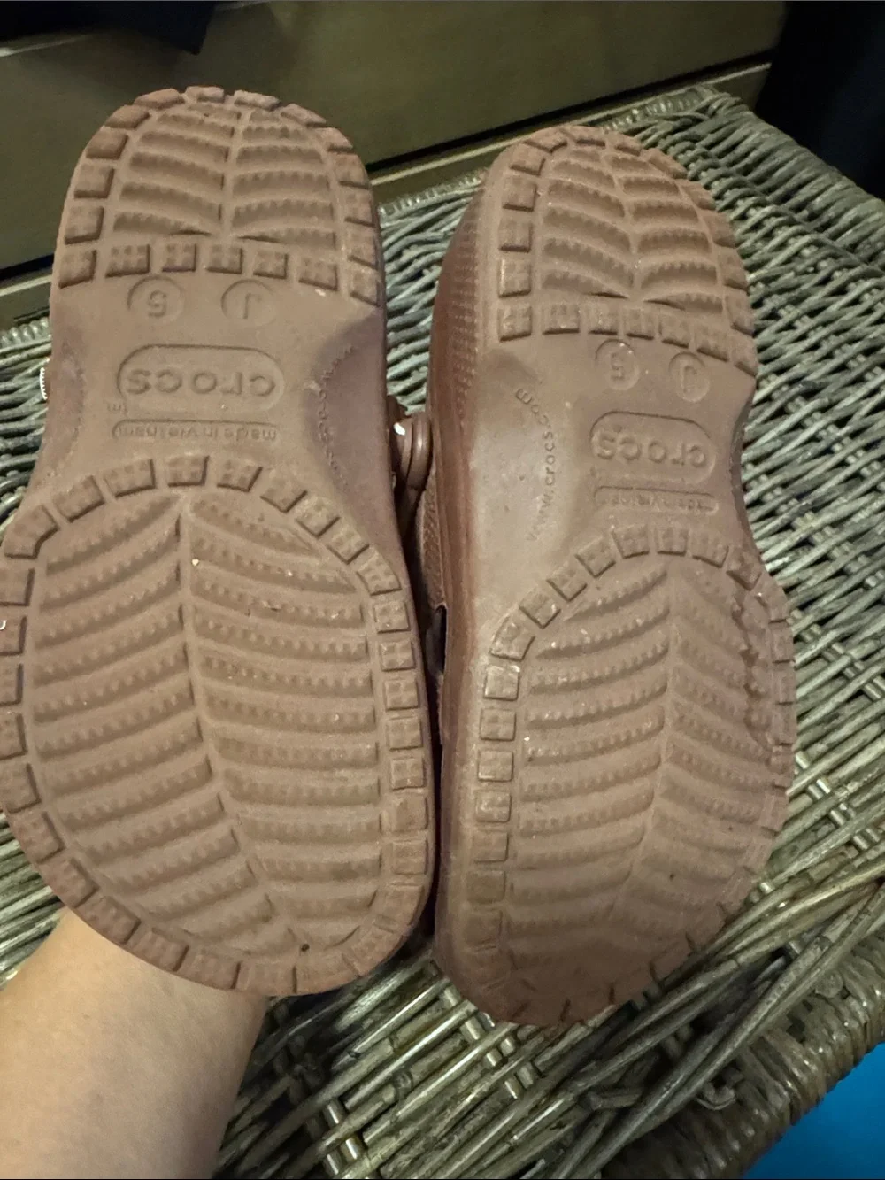 Kids Football Crocs Brown/White